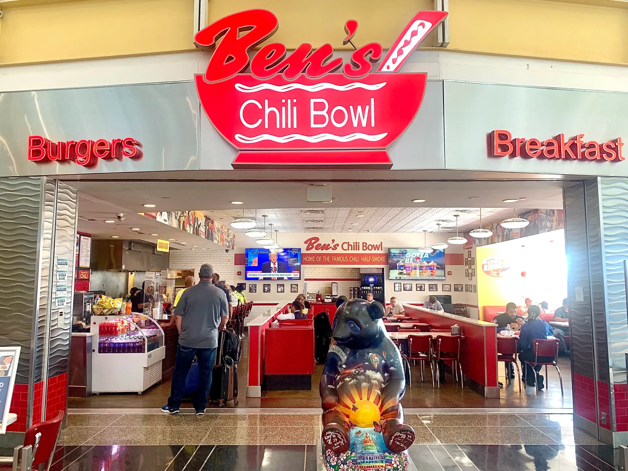 Ben’s Chili Bowl restaurant inside Ronald Reagan Washington National Airport